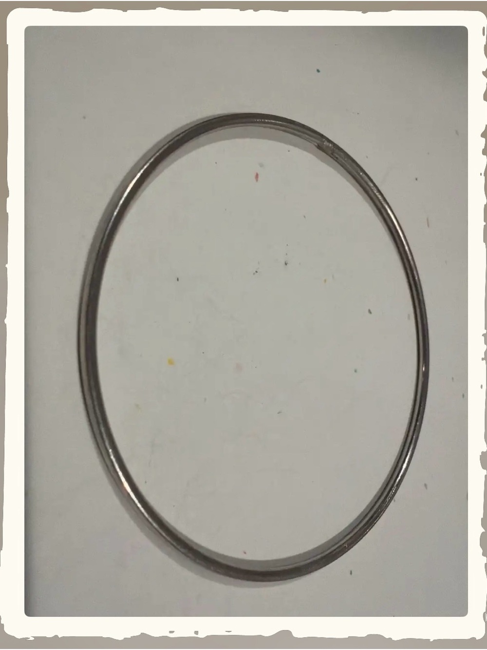 Simple Thin Silver Bangle Bracelet